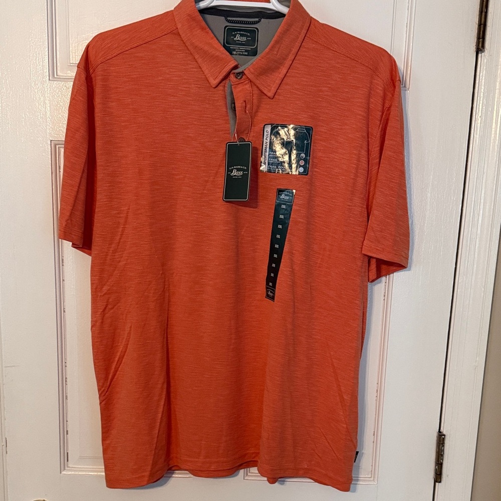 G.H. Bass & Co. Men's Orange Polo Shirt